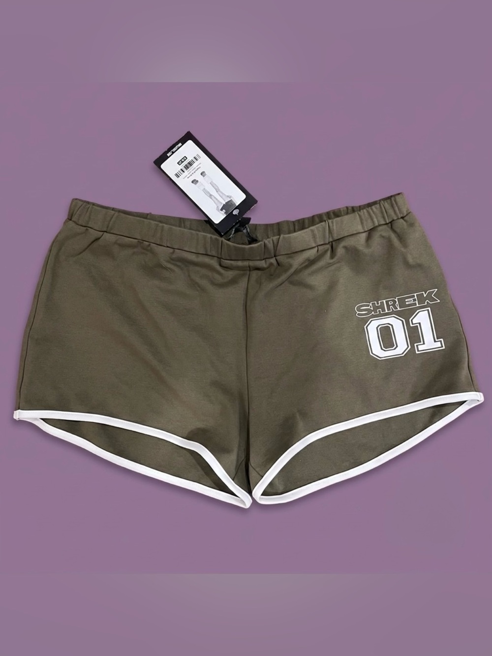 Dolls Kill x Shrek - Beware Stare Lounge Shorts